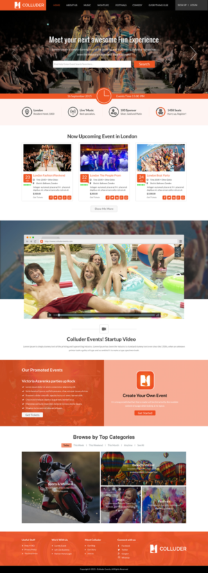 Innovative Event Ticketing Start Up. Needs a Web Design | Web Design by Sbss