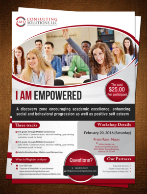 Flyer Design by debdesign for AMO Consulting Solutions LLC | Design: #7291902