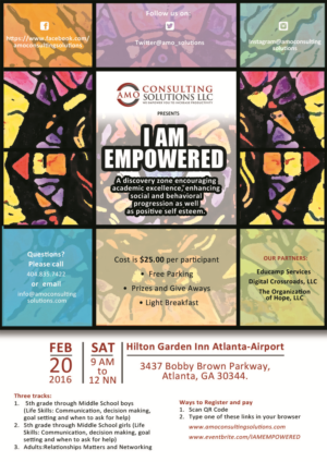 Flyer Design by Cyclops for AMO Consulting Solutions LLC | Design: #7316785