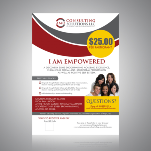 Flyer Design by Shradha for AMO Consulting Solutions LLC | Design: #7295604