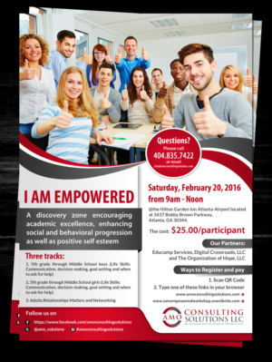 Flyer Design by creative.bugs for AMO Consulting Solutions LLC | Design: #7291812