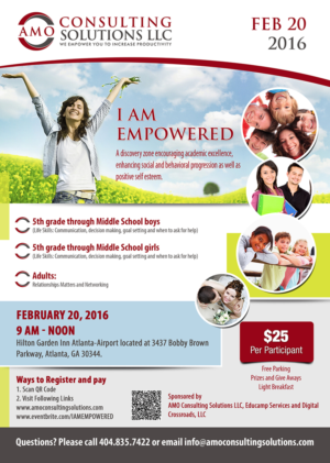 Flyer Design by VEGA-Designs for AMO Consulting Solutions LLC | Design: #7285490