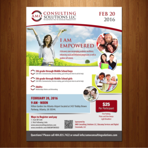 Flyer Design by VEGA-Designs for AMO Consulting Solutions LLC | Design: #7285491