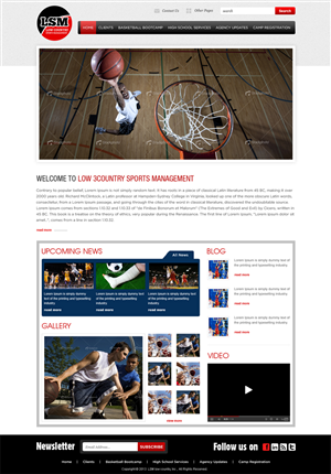 Web Design by Mayank Patel for Low-country Sports Management (LSM) | Design: #1876072