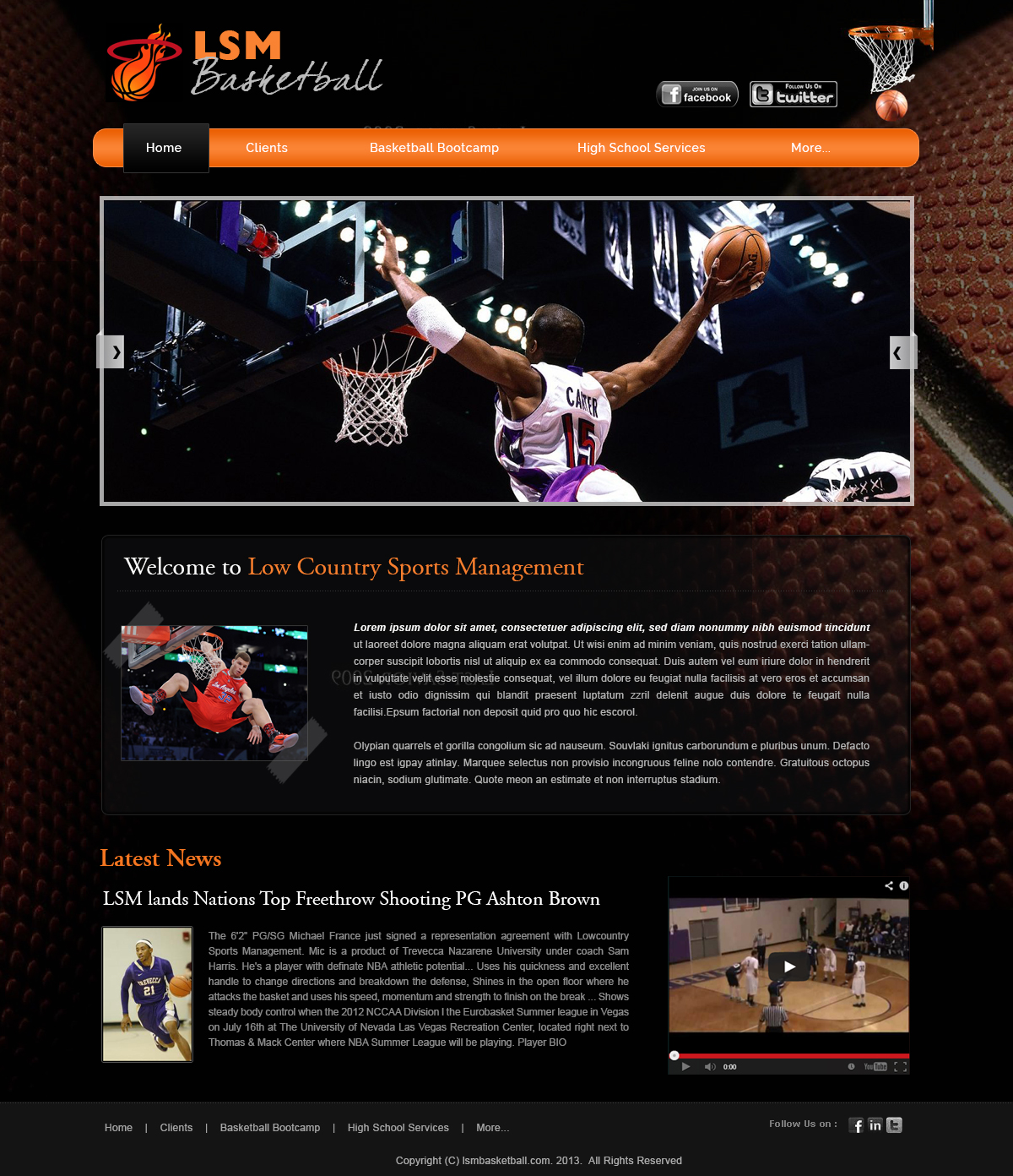 Web Design by webxvision for Low-country Sports Management (LSM) | Design #1857888