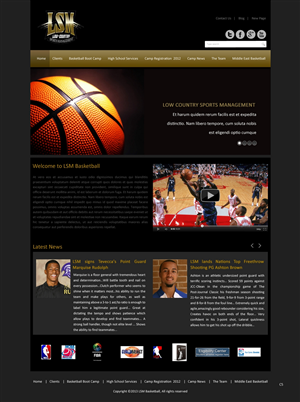 Web Design by pb for Low-country Sports Management (LSM) | Design: #1850716