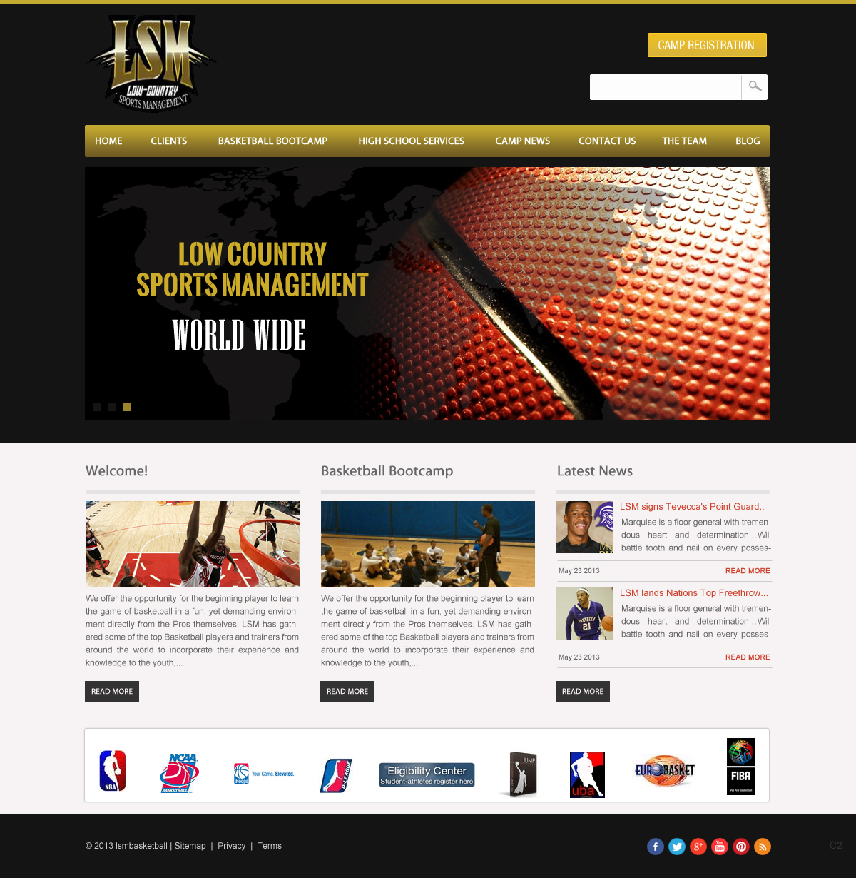 Web Design by pb for Low-country Sports Management (LSM) | Design #1850717