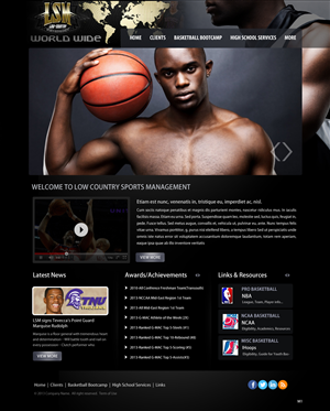 Web Design by pb for Low-country Sports Management (LSM) | Design: #1853488
