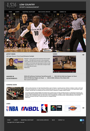 Web Design by pb for Low-country Sports Management (LSM) | Design: #1868144