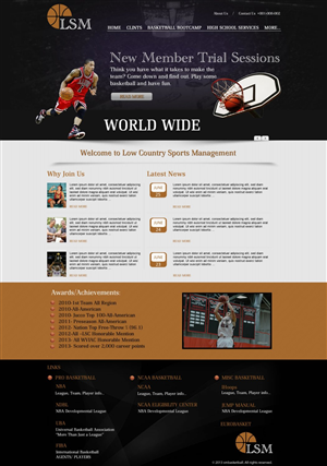 Web Design by TechWise for Low-country Sports Management (LSM) | Design: #1889556
