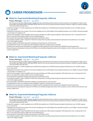 Resume Design by MeeRulz for Genius & Insanity | Design: #7285356