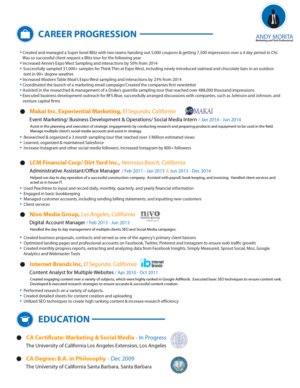 Resume Design by MeeRulz for Genius & Insanity | Design: #7344280