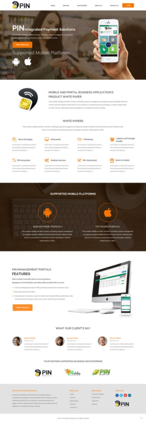 Web Design by pb for this project | Design: #7292759