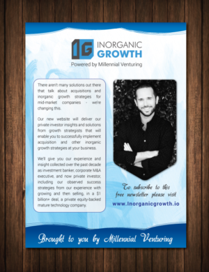 Flyer Design by meet007 for Millennial Venturing | Design: #7281913