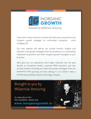 Flyer Design by meet007 for Millennial Venturing | Design: #7282556