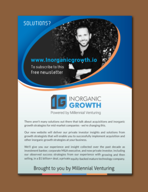 Flyer Design by meet007 for Millennial Venturing | Design: #7285849