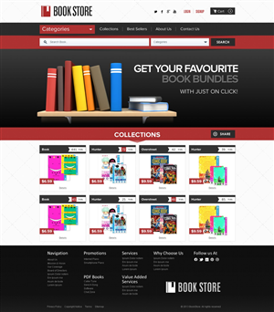 WEB application for eBook purchasing | Web-Design von TechWise