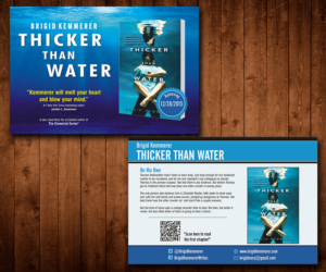 Postcard needed to inform readers of new book coming out | Postcard Design by Designers Hub