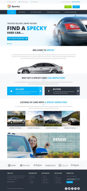 Web Design by pb for this project | Design: #7292845