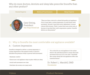 SnoreRx Website Redesign | Diseño Web por Channel Studio