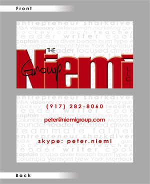 Business Card Design by NW Journey LLC for The Niemi Group | Design #2052813