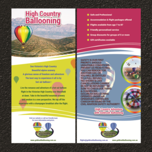 Flyer Design by kogner for Goldrush Ballooning | Design: #7302406
