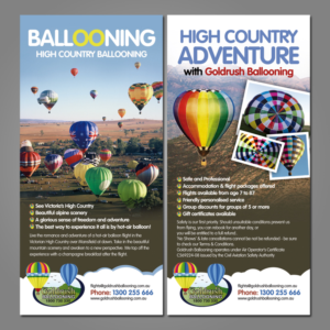 Flyer Design by Mariyam for Goldrush Ballooning | Design #7297459