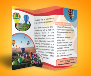 Flyer Design by Kimini for Goldrush Ballooning | Design: #7323835