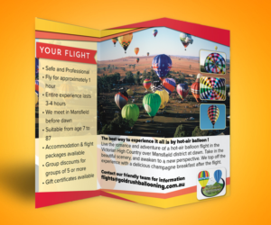 Flyer Design by Kimini for Goldrush Ballooning | Design: #7323857
