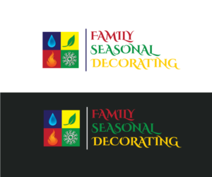 Logo Design by Jahid BD for Family Seasonal Decorating  | Design #7333535