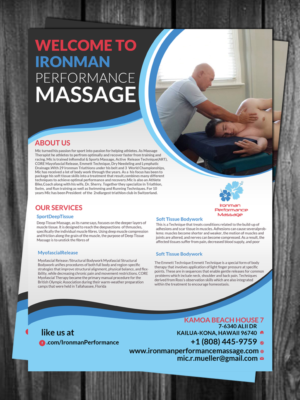Flyer-Design von creative.bugs für Iroman Performace Massage/Back2Health360 | Design: #7298079