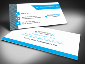 Business Card Design by Selda for Better Teeth Dental Care | Design: #7293078