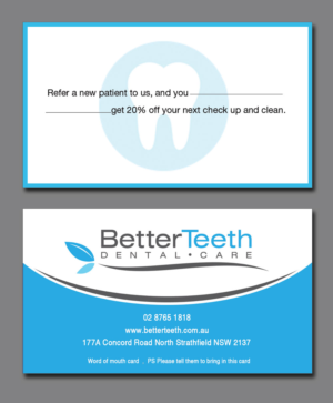 Visitenkarten-Design von Lanka Ama für Better Teeth Dental Care | Design: #7299494