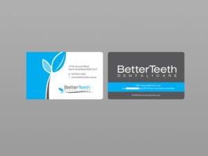 Diseño de Tarjeta de Presentación por Creations Box 2015 para Better Teeth Dental Care | Diseño: #7306822
