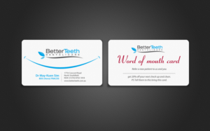 Business Card Design by chandrayaan.creative for Better Teeth Dental Care | Design: #7345239