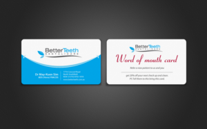 Business Card Design by chandrayaan.creative for Better Teeth Dental Care | Design: #7345241