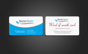 Business Card Design by chandrayaan.creative for Better Teeth Dental Care | Design: #7345243