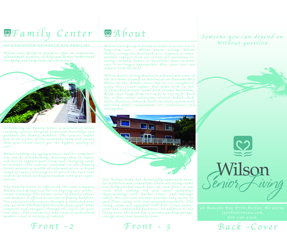 Brochure Design by Visual Violet for Wilson Care Group | Design #1842495
