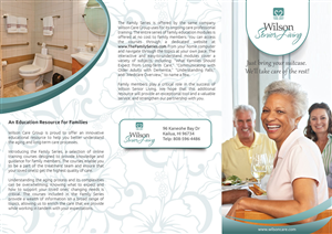 Brochure Design by Visualland for Wilson Care Group | Design: #2062905