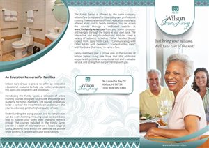 Brochure Design by Visualland for Wilson Care Group | Design: #2171626