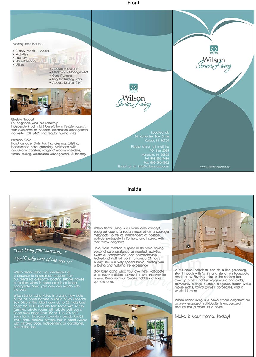Brochure Design by gin_no_hana for Wilson Care Group | Design #1878986
