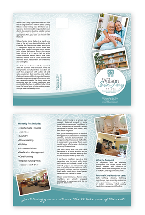 Brochure Design by earldesigns for Wilson Care Group | Design #2117256