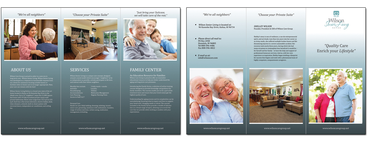 Brochure Design by roopaljain for Wilson Care Group | Design #1850258