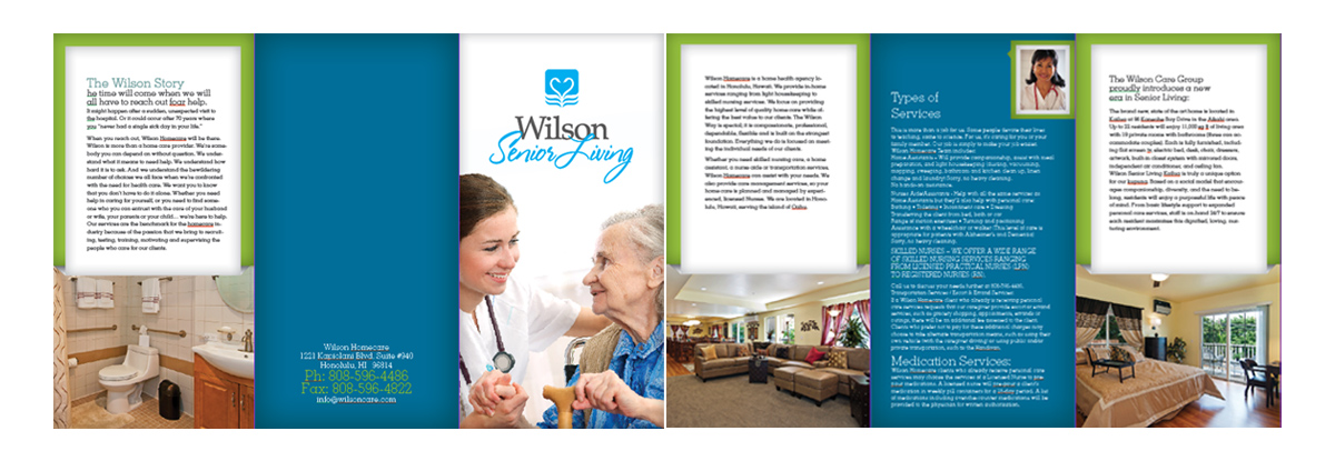 Brochure Design by MasterMind for Wilson Care Group | Design #2040361