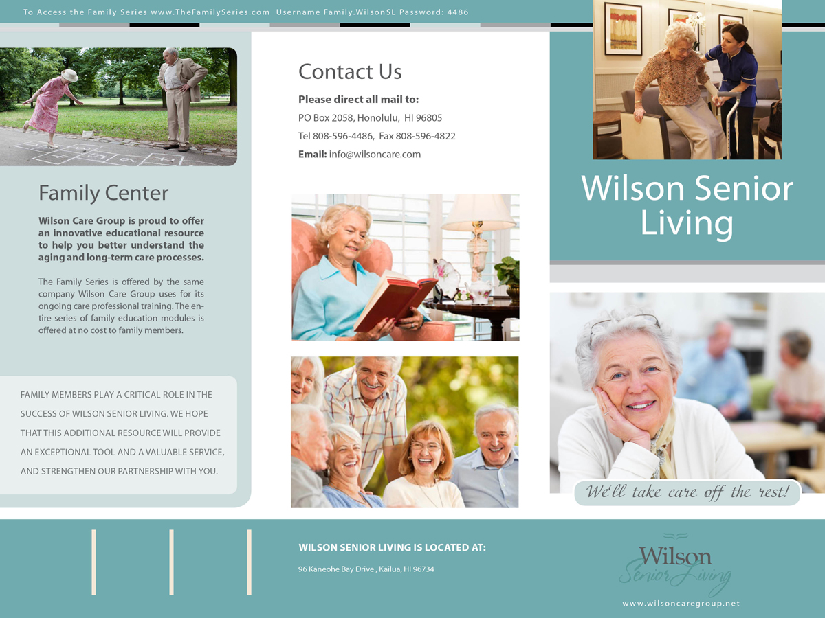 Brochure Design by iTech Graphics for Wilson Care Group | Design #1841458