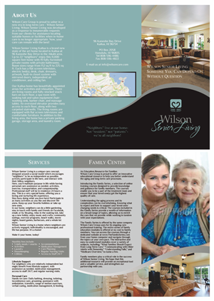 Brochure Design by barinix for Wilson Care Group | Design #1862398