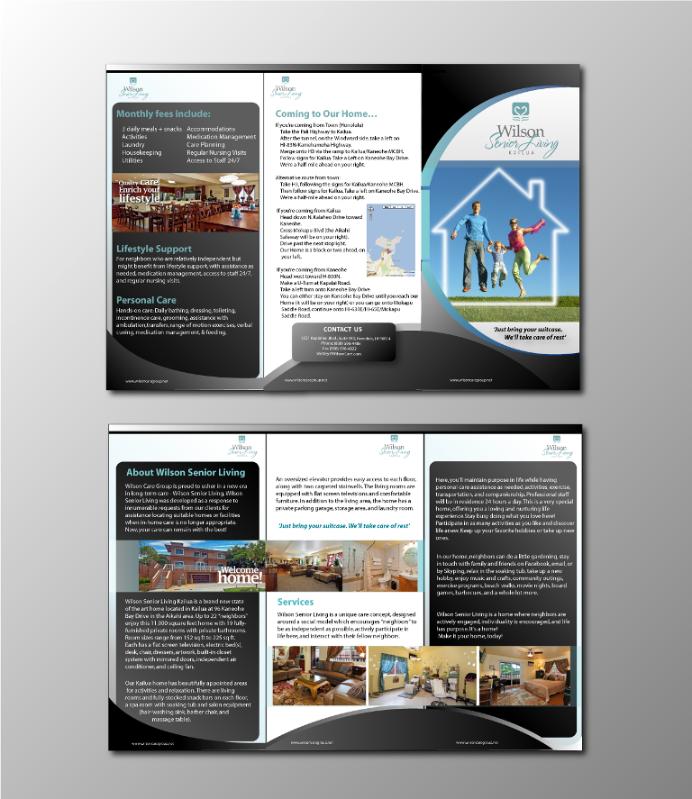 Diseño de Brochure por nafizrahat para Wilson Care Group | Diseño #1904645