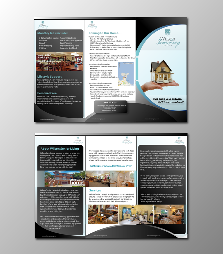 Design de Brochure par nafizrahat pour Wilson Care Group | Design #1904654