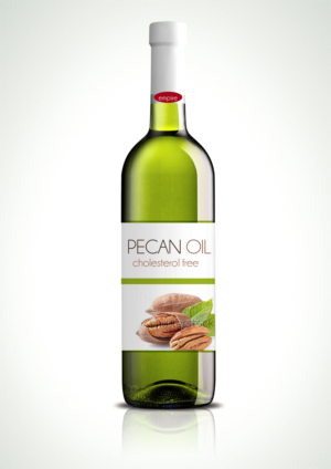 Upmarket Label for a new product: Pecan Oil | Label Design by Marta Sobczak 