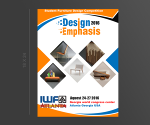 International Woodworking Fair - Student Furniture Design Competition Poster - Design Emphasis | Poster Design by Maher Sh
